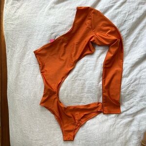 Edikted Orange Bodysuit